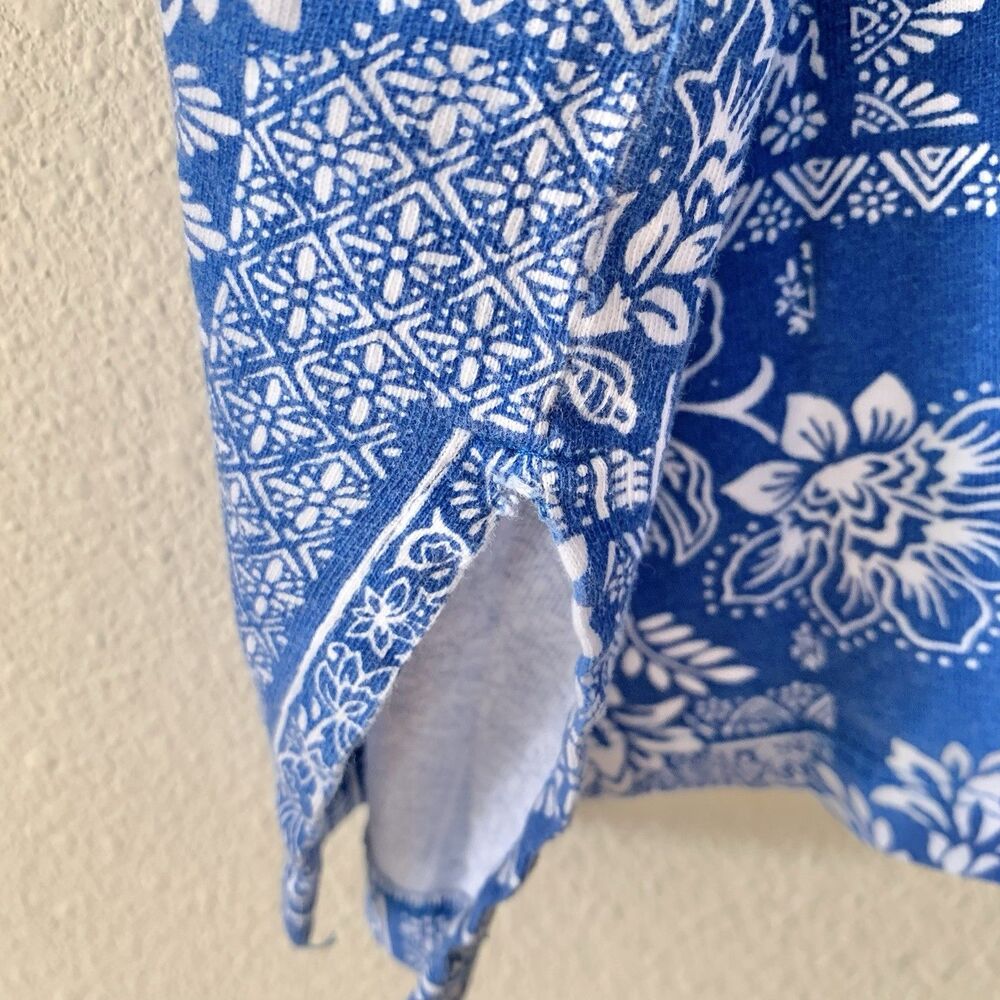 Woman Within Short Sleeve Cotton V-neck T-shirts Lot Of 3 Blue White Patterns 4X - Picture 8 of 16